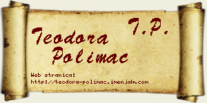 Teodora Polimac vizit kartica